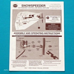 Cox Instructions: Star Wars Snowspeeder - Picture 1 of 1