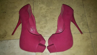 Charles Albert Women's 8.5 Platform Pumps Pink Shoes 5.5  High Heel Stiletto - Image 1 of 4