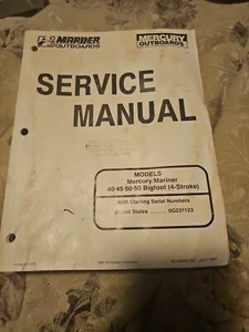 1997 Mercury  And Mariner  40-45-50-50  Hp Bigfoot  4 Stroke Service  Manual - Picture 1 of 6