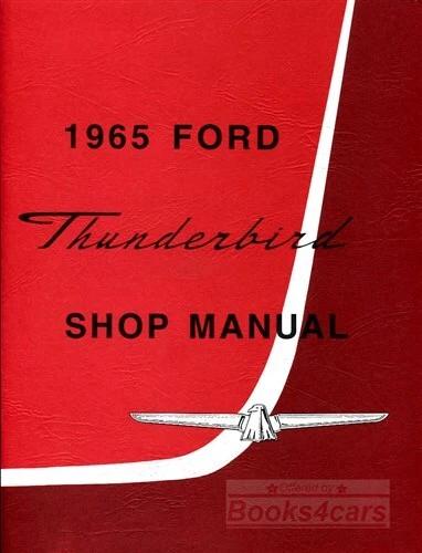 Thunderbird 1965 Negozio Manuale Servizio Riparazione Ford Libro T-Bird Guida - Immagine 1 di 1