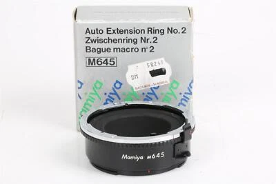Anillo de extensión de coche Mamiya anillo intermedio n.º 2 M645 embalaje original en caja Foto 1 de 4