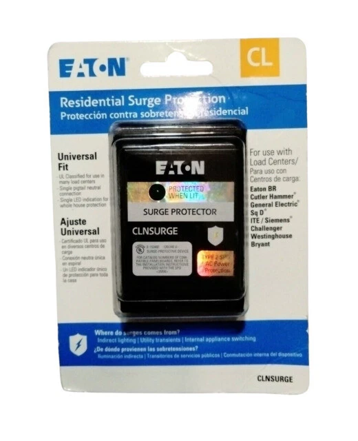 Eaton CLNSURGECS Circuit Breaker Complete Home Surge Protection