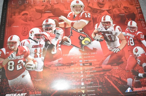LOUISVILLE CARDINALS 2007 FOOTBALL POSTER Cover