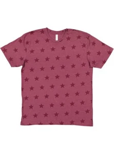 Code Five 3929 Mens Short Sleeve Cotton Five Star Crew Neck Stylish T-Shirt - Picture 1 of 10