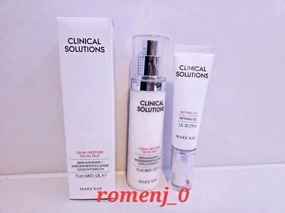 Mary Kay Clinical Solutions Retinol 0.5 Calm + Restore Facial Milk Set New 09/23 - Image 1 of 2