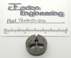 1/8" x 40TPI BSW (British Standard Whitworth) Button Die, HSS. By top brands. - Picture 1 of 10