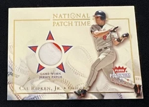 2002 FLEER PLATINUM CAL RIPKEN JR JERSEY PATCH #d 2/350 NATIONAL PATCH TIME! - Picture 1 of 2