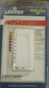 LEVITON  MOSAIC 1000w dimmer 220v white (20pcs) - Picture 1 of 1