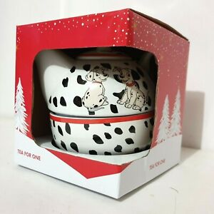NEW Disney 101 Dalmatians Tea For One Tea Pot And Cup Gift Boxed Teapot Puppy 