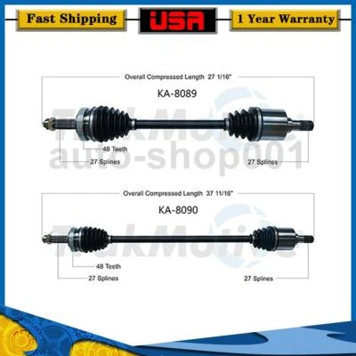 Junta de eje TrakMotive conductor delantero pasajero CV para Kia Rondo 2008 2007 Foto 1 de 4