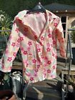 Girl's Showerproof Coat - Floral Pink And White Colour - For 8 To 10 Years - Vgc