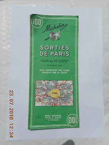 PNEU MICHELIN MAP   # 100  SORTIES DE PARIS - Picture 1 of 1