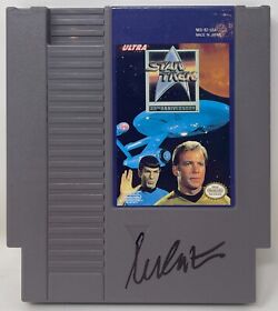 William Shatner Signed Star Trek 25th Anniversary Nintendo NES Video Game BAS