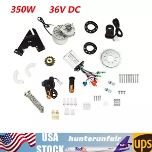 36V 350W Electric Bicycle Conversion Installation Kit Brushless Motor 3 Gears - Picture 1 of 19
