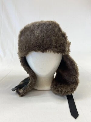 US Polo Assn Trapper Hat Winter Cap Faux Fur Puffy Camouflage Buttons Cold Wear - Image 1 of 4