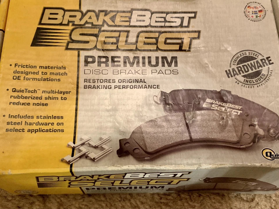 New Brakebest Select Ceramic Front Pads SC1273  Dodge Chrysler Jeep Volkswagen - Image 1 of 4