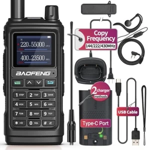 Cyfrowy ręczny skaner radiowy straż pożarna VHF FM EMS szynka 2-drożny nadajnik-odbiornik podwójny - Zdjęcie 1 z 9