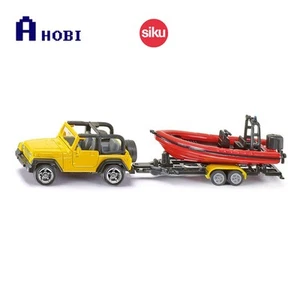 Siku Jeep Wrangler With Trailer & Motor Boat Diecast Model Toy - Picture 1 of 1