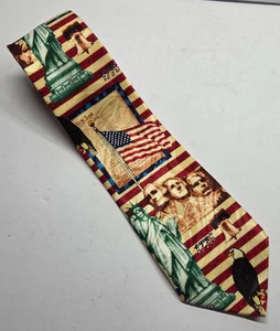 Steve Harris patriotische Herren Krawatte Adler Constitution Rushmore USA 59" - Bild 1 von 6