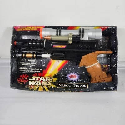 Винтажный Star Wars эпизод 1 Naboo пистолет супер Soaker водяной пистолет совершенно новый 8407-0 - Изображение 1 из 4