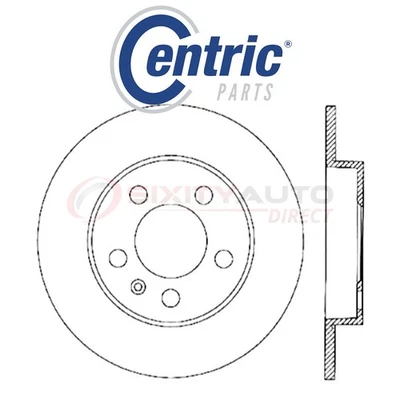 Centric C-TEK Disc Brake Rotor for 2002-2004 Audi A4 Quattro 1.8L L4 - Kit on Foto 1 de 4