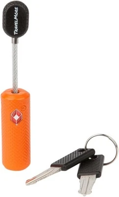 TSA Approved Luggage Locks with Keys for Travel – Flexible 1 Pack - Orange - Image 1 of 4