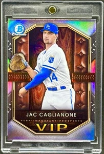 Jac Caglianone RARE ROOKIE RC REFRACTOR INVESTMENT CARD SSP CHROME ROYALS MINT - Picture 1 of 2