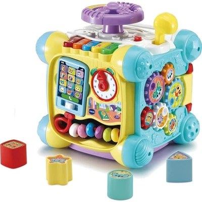 Vtech Baby Spielspaß-Entdeckerwürfel – Interaktiver Spielwürfel mit Musik, Fo... - Bild 1 von 4