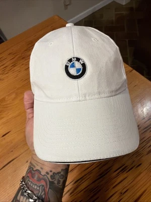Gorra de béisbol blanca vintage BMW con correa logotipo bordado KC Foto 1 de 4