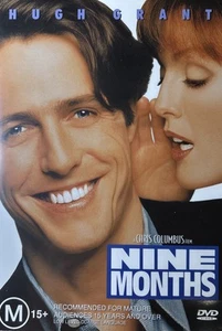 DVD NEW: Nine Months - 1995 Romantic Comedy, Region 4, Stars Hugh Grant - Picture 1 of 2