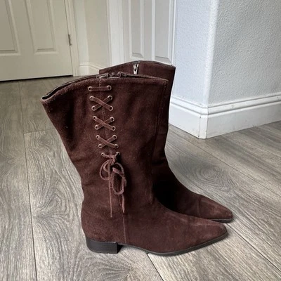 Newport News Botas Mujer 7 Marrón Elastizadas Lujosas Cómodas Elegantes Oficina Informales Y2K Foto 1 de 4