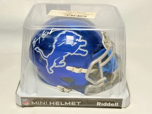 Von Barry Sanders signierter Detroit Lions Flash Minihelm (Fanatics) - Bild 1 von 6
