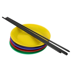 Plate Spinning Toy Circus Plates Colorful Juggling Discs Rotating Tools - Picture 1 of 18