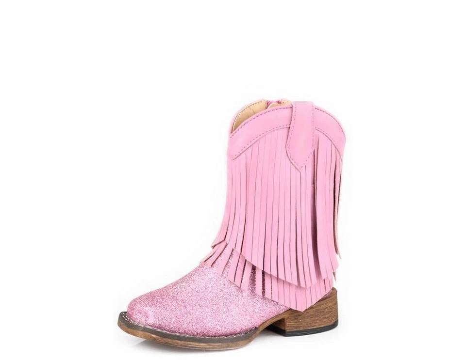 Botas Roper Western Niñas Flecos Cremallera Rosa 09-017-1903-3624 PI Foto 1 de 1