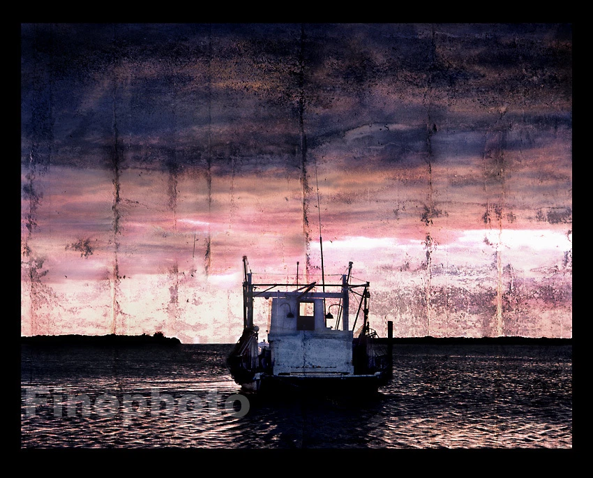 Surreal NAUTICAL BOAT Art Photograph Florida By WRIGHT - image 1 of 1