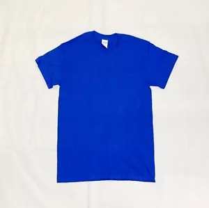 Gildan Ultra Cotton Short Sleeve T-Shirt Men's S XL Royal Blue Tee - Picture 1 of 2