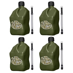 VP Racing Fuels 5-Gallon Square Fuel Container Camo & 14" Standard Hose (4 Pack) - Picture 1 of 8