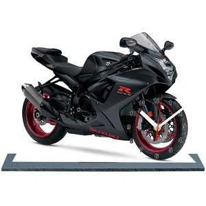 Model Cars, Suzuki gsx-r-600-07 with clock 11,8x 7,8 inches - Picture 1 of 1