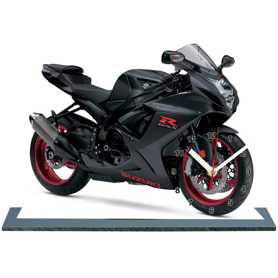 Coches modelo, Suzuki gsx-r-600-07 con reloj 11,8x 7,8 pulgadas Foto 1 de 1