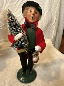 Byers' Choice LTD - The Carolers - Ornamento in vetro ragazzo 2018 firmato - Foto 1 di 6