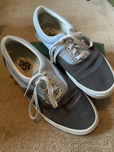 Sneakers Vans uomo taglia 10 allacciate blu chiaro/grigio skate epoca usate - Foto 1 di 6