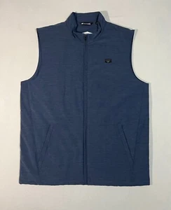 Travis Mathew Vest Mens XXL Blue Top of the Line Full Zip Golf Performance - Picture 1 of 9
