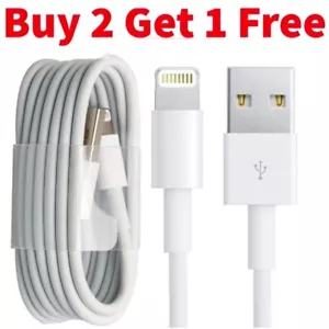 More details for usb for apple iphone long charger fast cable usb lead 6 7 8 x xs xr 11 12 13 14