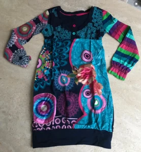 ROBE "DESIGUAL" IMPRIMEE MULTICOLORE - TAILLE : 3/4 ANS - Bild 1 von 2