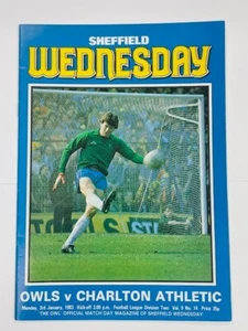 1982/83 SHEFFIELD WEDNESDAY V CHARLTON ATHLETIC 03-01-1983 DIVISION 2 - Picture 1 of 1