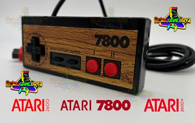 Controller for Atari 7800+ Control Pad Gamepad Joystick 2600 2600+ C64 CX78 Wood - Image 1 of 4