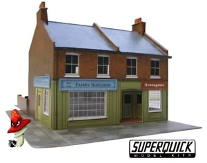 Superquick C7 Red Brick Terrace Corner House OO Gauge 1/72  Scenery Terrain  - Picture 1 of 2