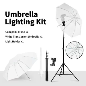 Photography Studio Umbrella Lighting Light Stand Flash Speedlight Holder Bracket