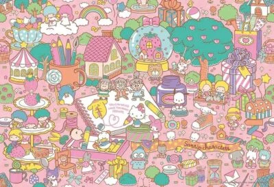 BEVERLY [Made in Japan] Beverly 500 Small Jigsaw Puzzle Sanrio Characters R - Image 1 of 4