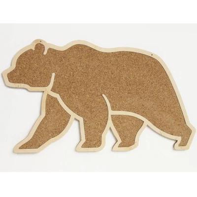 Cork board - Corkboard bear, notes board - Image 1 of 4